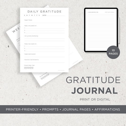 Printable Gratitude Journal